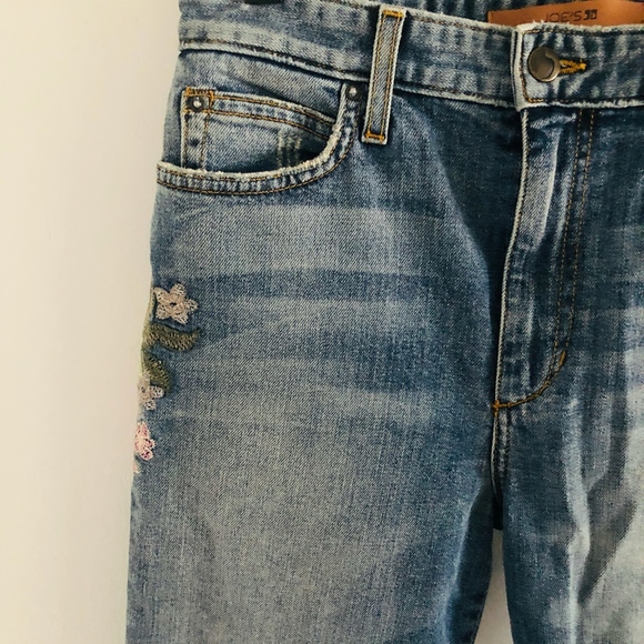 Joes Jeans Floral High Rise Raw Hem Jeans 26 - Picture 2 of 7